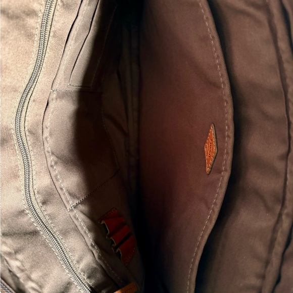 Fossil Mens Leather Messenger Bag | British Tan Color | Brand New - Picture 5 of 12